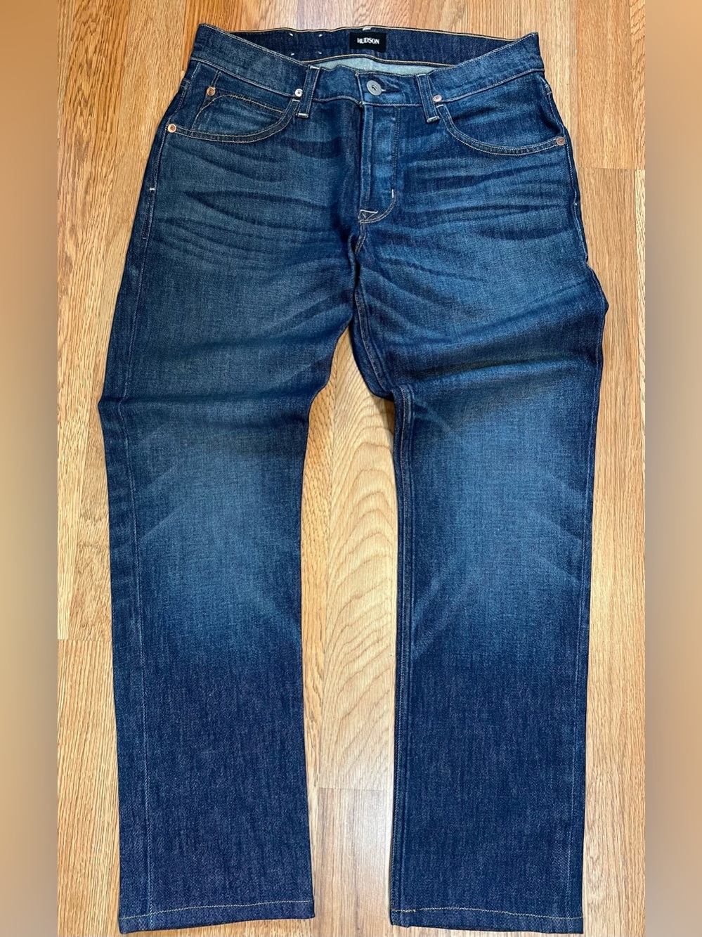 Hudson Jeans Men’s Dark Blue Straight Jeans